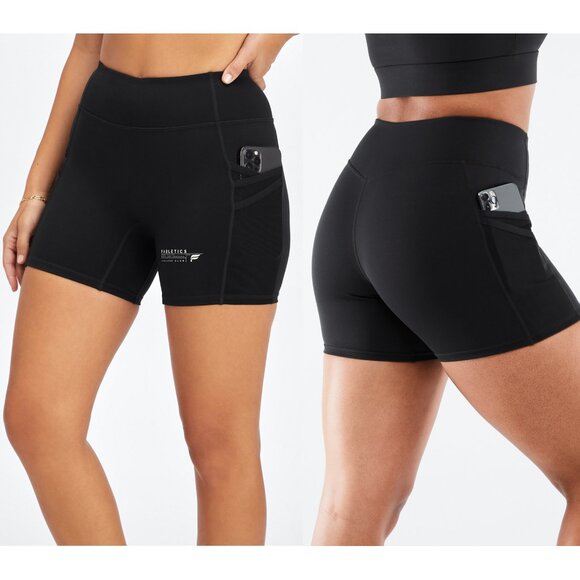 Fabletics Pants - Fabletics NWT Black Trinity Mid-Rise Pocket 5” Bike Shorts | Small